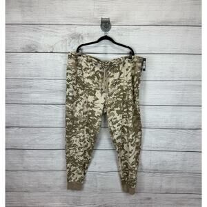 Under Armour Men's Green Khaki Camo Rival Fleece Joggers Size 4XL